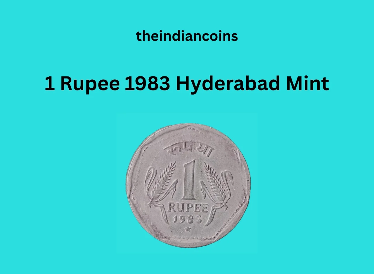 1 Rupee 1983 Hyderabad Mint